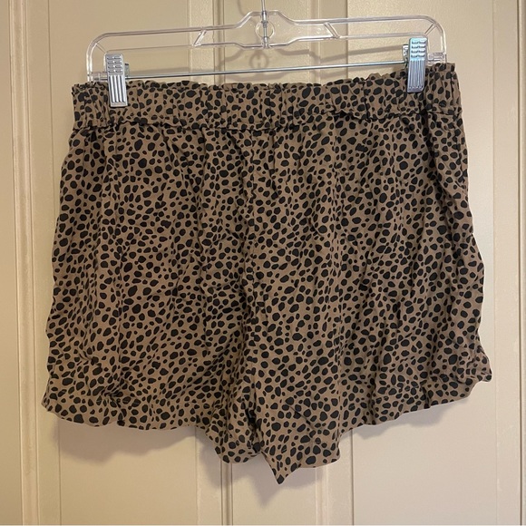 Aerie Beach and Beyond Leopard Print High Waist Shorts - Picture 3 of 4